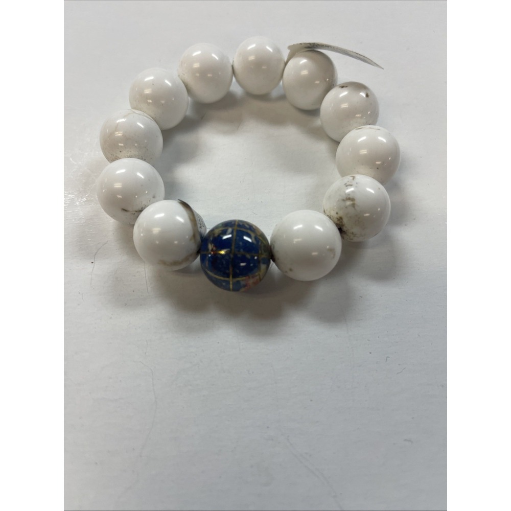 KALIFANO Globe Bead Stretch Bracelet